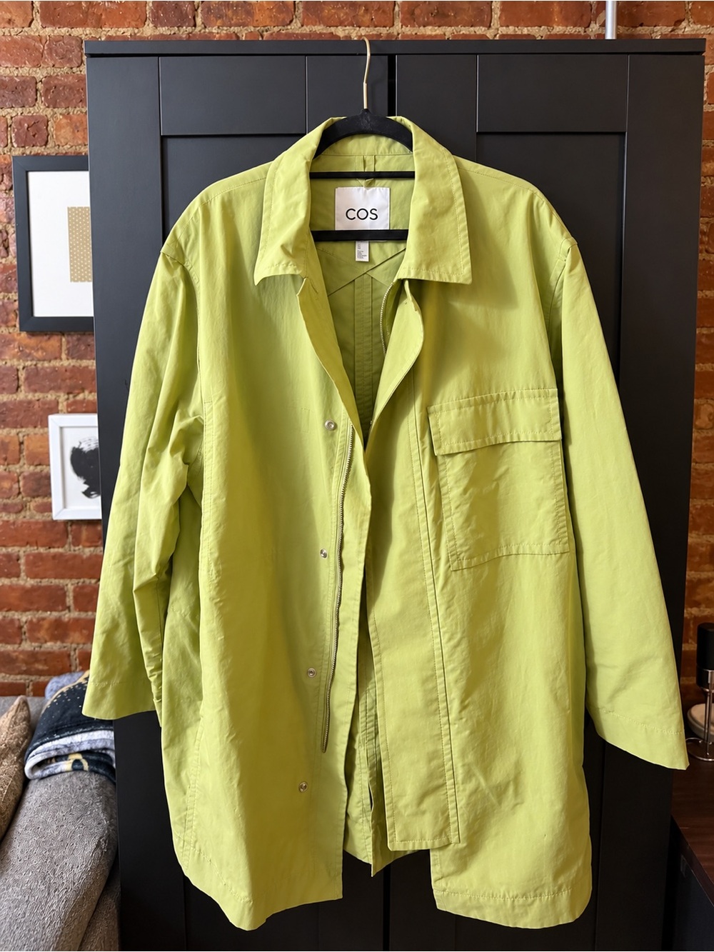 COS Olive Green Overshirt Jacket